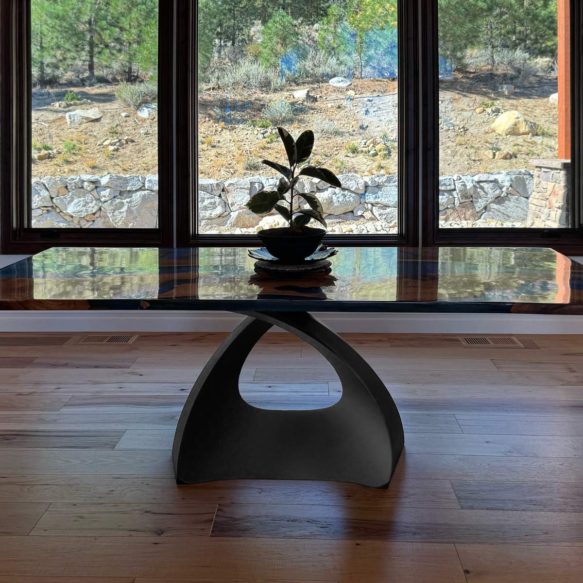 307 Tulipe 28" Industrial Metal Table Base